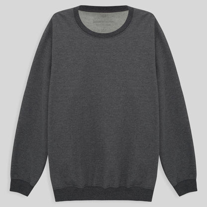 Blusão Moletom Flanelado Plus Masculino - Mescla Escuro
