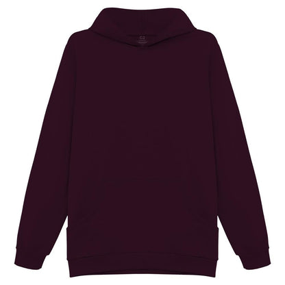 Blusão Moletom Flanelado Capuz Plus Masculino - Wine