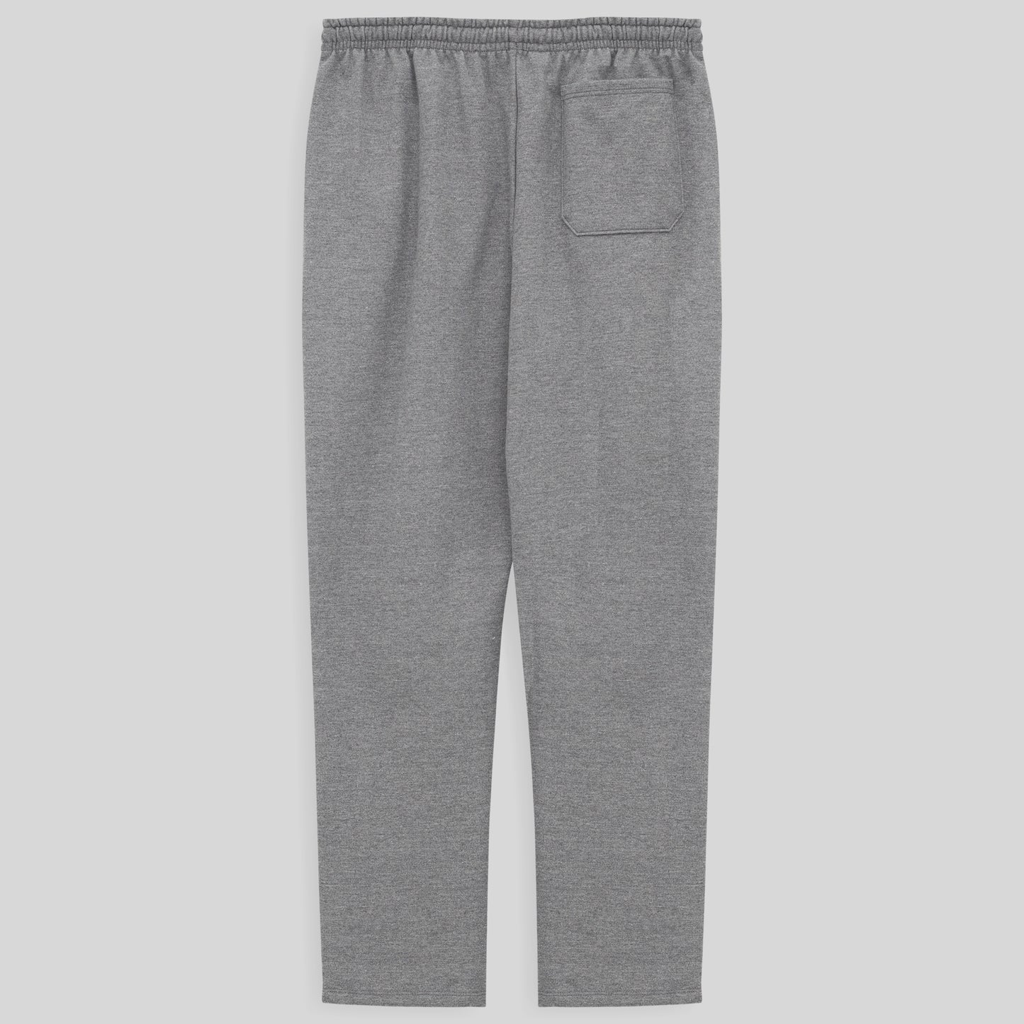 Calça Reta Moletom Flanelado Plus Masculina - Mescla Claro