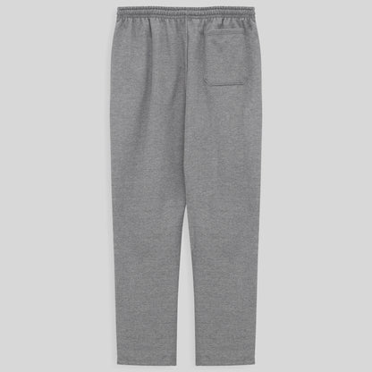 Calça Reta Moletom Flanelado Plus Masculina - Mescla Claro