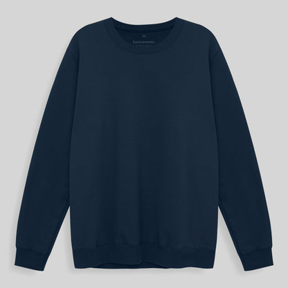 Blusão Moletom Flanelado Masculino - Azul Marinho