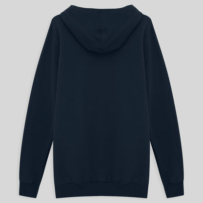 Blusão Moletom Flanelado Capuz Masculino - Azul Marinho