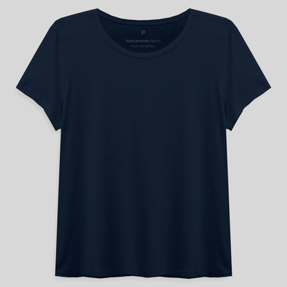 Tech T-Shirt Modal Gola C Feminina - Azul Marinho