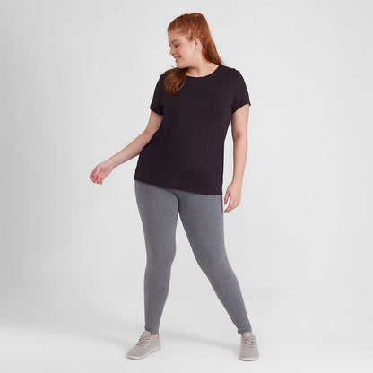Tech T-Shirt Modal Plus Feminina - Preto