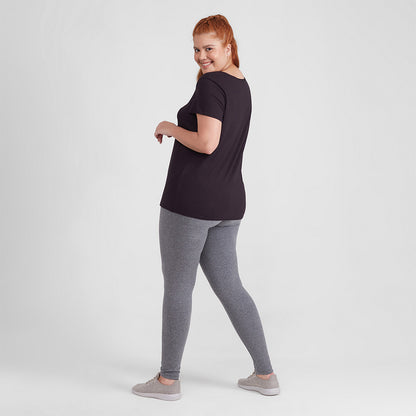 Tech T-Shirt Modal Plus Feminina - Preto