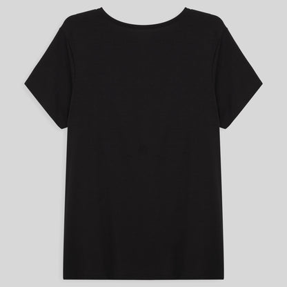 Tech T-Shirt Modal Plus Feminina - Preto