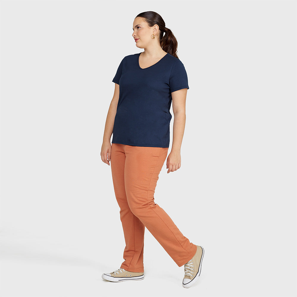 Tech T-Shirt Modal Plus Feminina - Azul Marinho