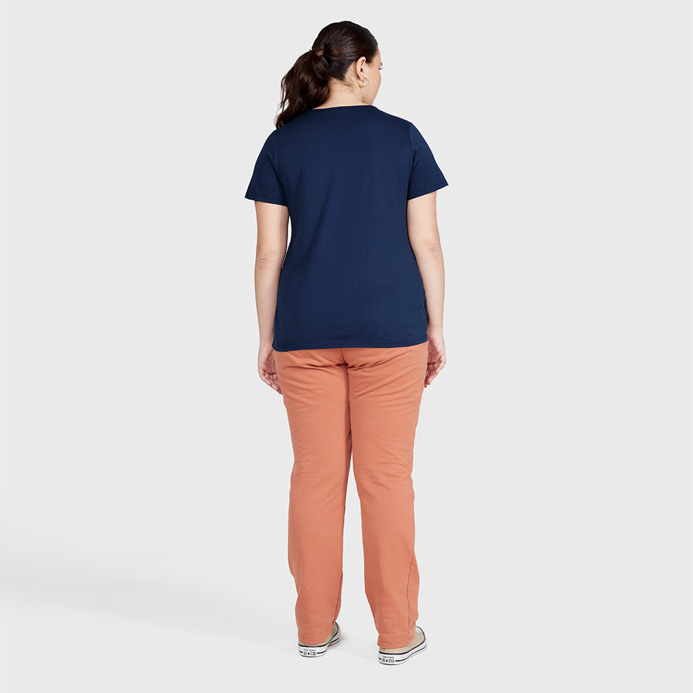 Tech T-Shirt Modal Plus Feminina - Azul Marinho