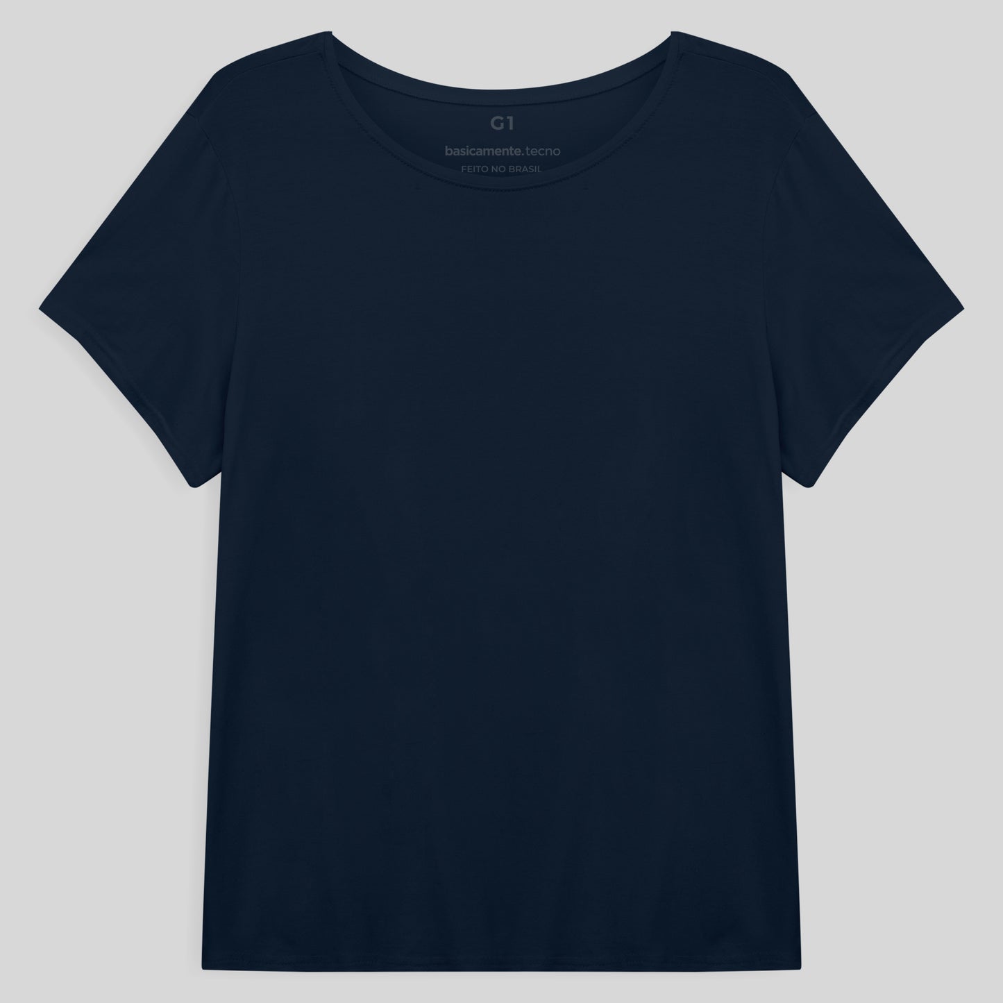 Tech T-Shirt Modal Plus Feminina - Azul Marinho