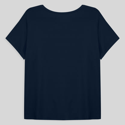 Tech T-Shirt Modal Plus Feminina - Azul Marinho