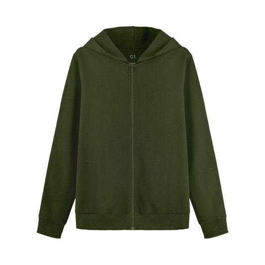Jaqueta Capuz Plus Feminino - Verde Militar