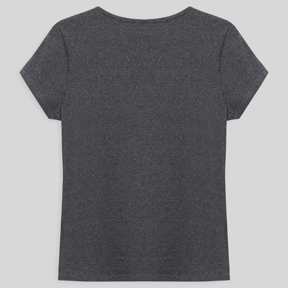 Camiseta Pijama Gola C Feminina - Mescla Escuro