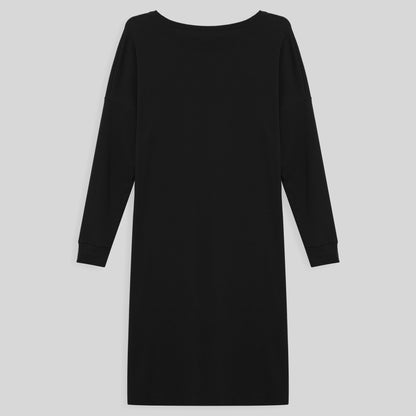Vestido Ml Confort PLus Feminina - Preto