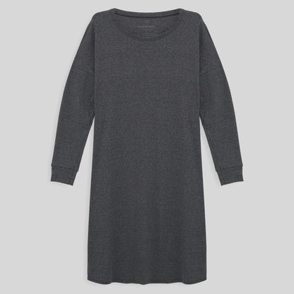 Vestido Ml Confort PLus Feminina - Mescla Escuro