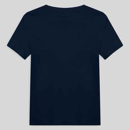 Camiseta Pijama Gola C Plus Feminina - Azul Marinho