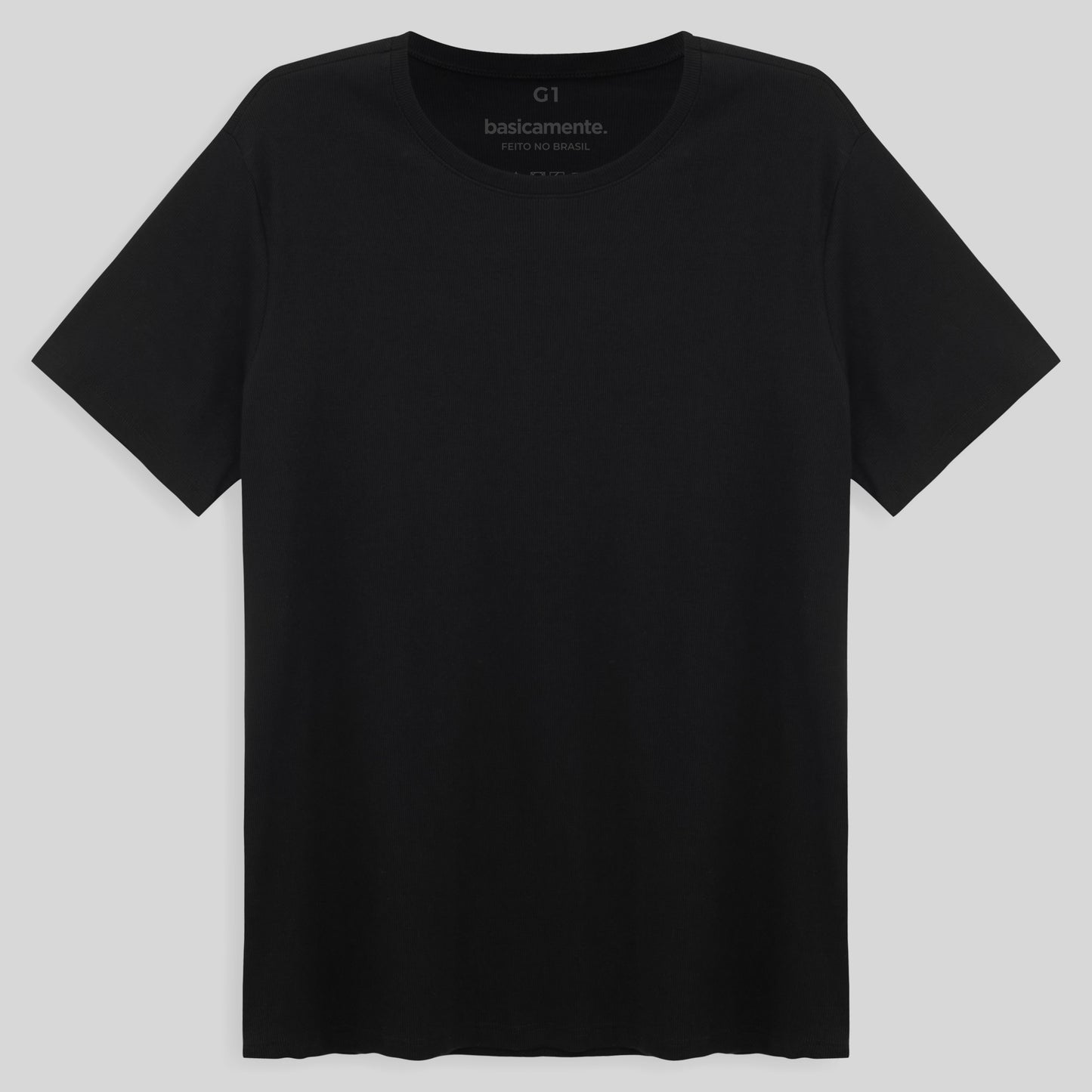 Camiseta Pijama Gola C Plus Masculina - Preto
