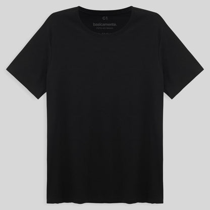 Camiseta Pijama Gola C Plus Masculina - Preto