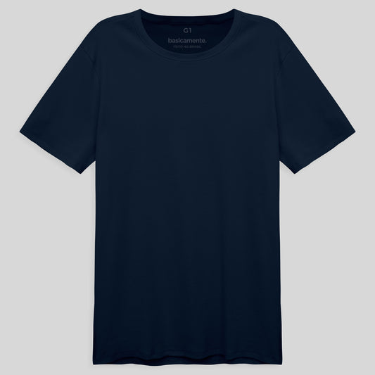 Camiseta Pijama Gola C Plus Masculina - Azul Marinho