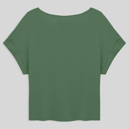 Blusa Manga Japonesa Feminina - Verde Oliva