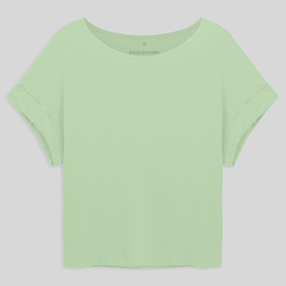 Blusa Manga Japonesa Feminina - Verde Menta