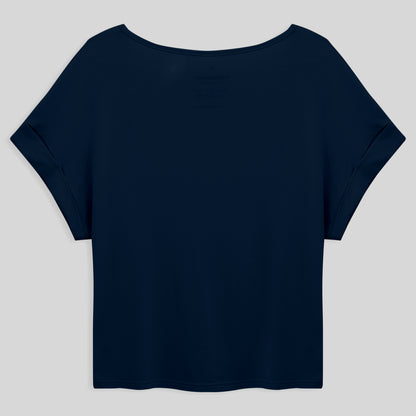 Blusa Manga Japonesa Feminina - Azul Marinho