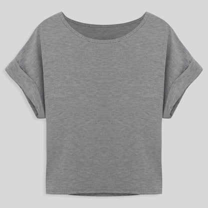Blusa Manga Japonesa Feminina - Mescla Claro