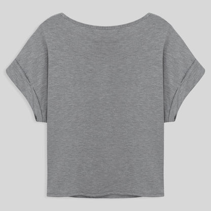 Blusa Manga Japonesa Feminina - Mescla Claro