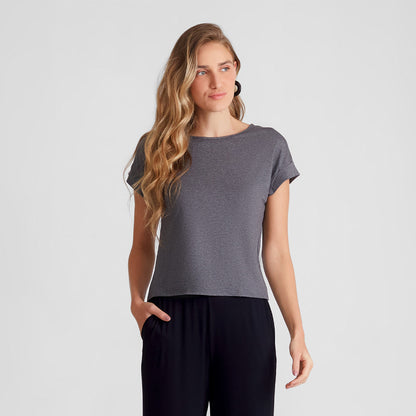 Blusa Manga Japonesa Feminina - Mescla Escuro