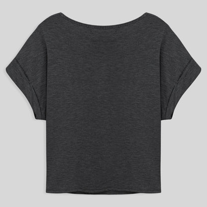 Blusa Manga Japonesa Feminina - Mescla Escuro