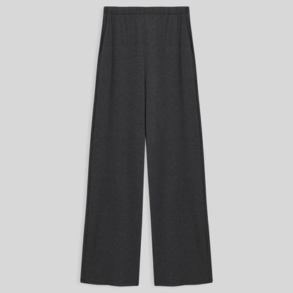 Calça Wide Viscose Feminina - Mescla Escuro