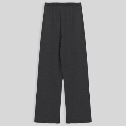 Calça Wide Viscose Feminina - Mescla Escuro