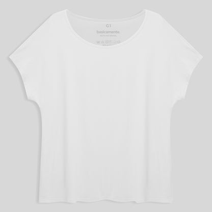 Blusa Ampla Plus Feminina - Branco