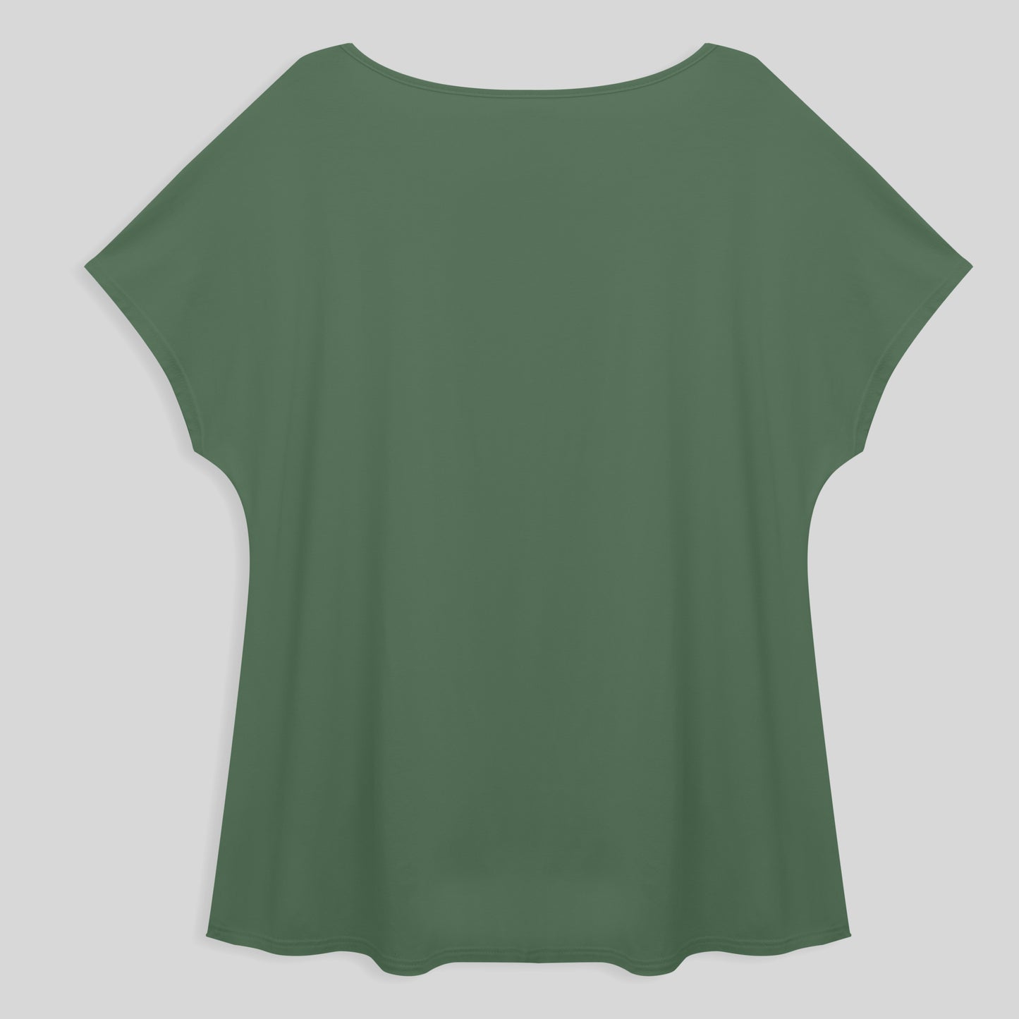 Blusa Ampla Plus Feminina - Verde Oliva