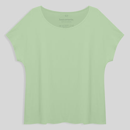 Blusa Ampla Plus Feminina - Verde Menta