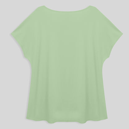Blusa Ampla Plus Feminina - Verde Menta