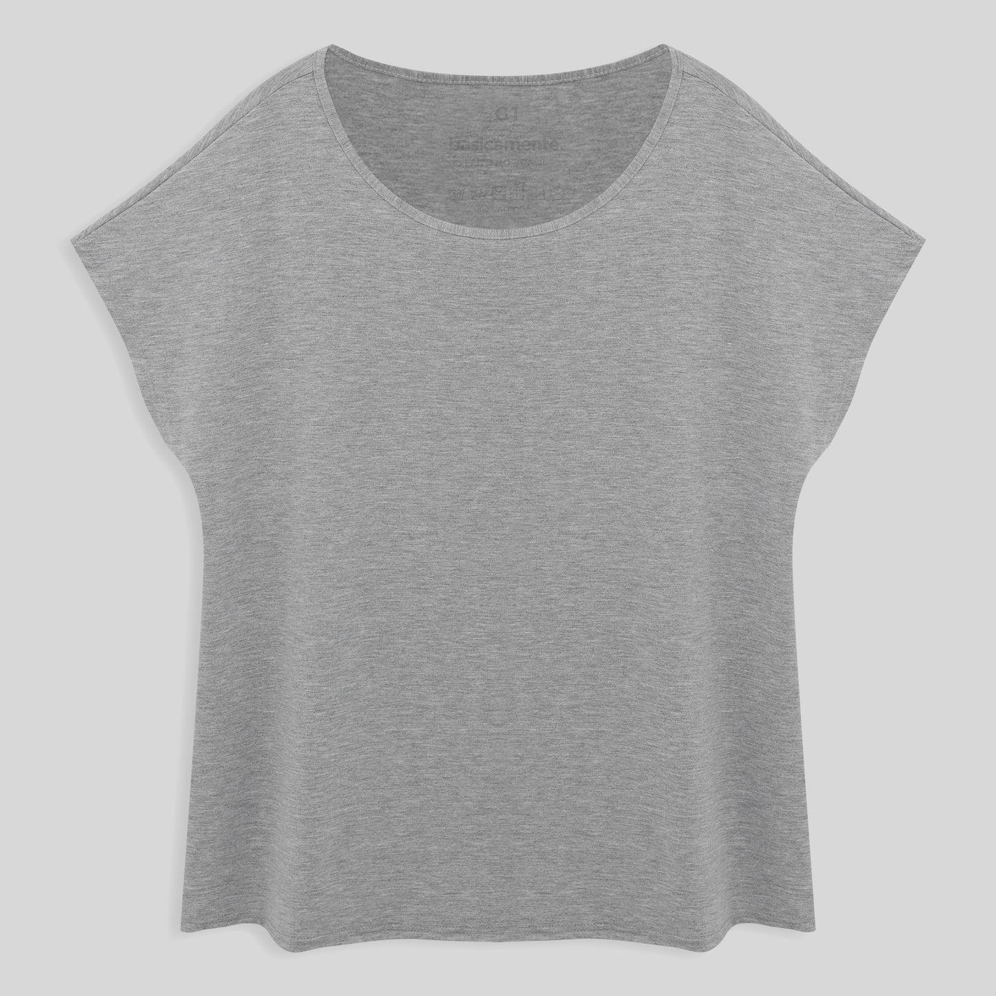Blusa Ampla Plus Feminina - Mescla Claro