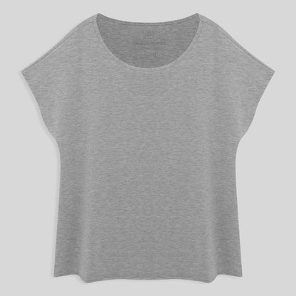 Blusa Ampla Plus Feminina - Mescla Claro