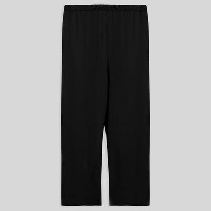 Calça Wide Viscose Plus Feminina - Preto