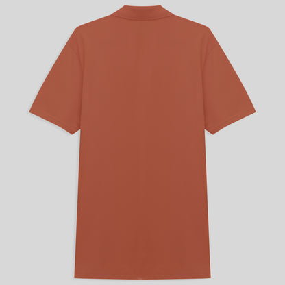 Camisa Polo Piquet Masculina - Marrom Telha