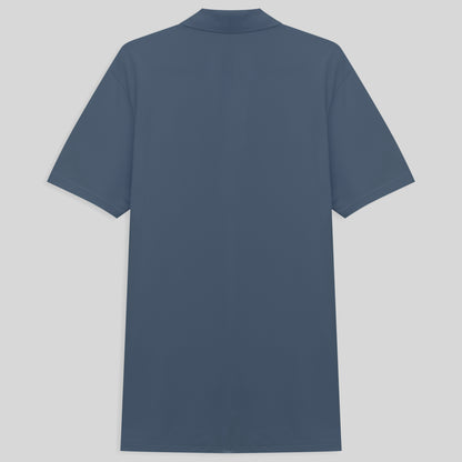Camisa Polo Piquet Masculina - Azul Cobalto