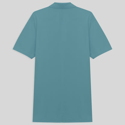 Camisa Polo Piquet Masculina - Azul Turquesa