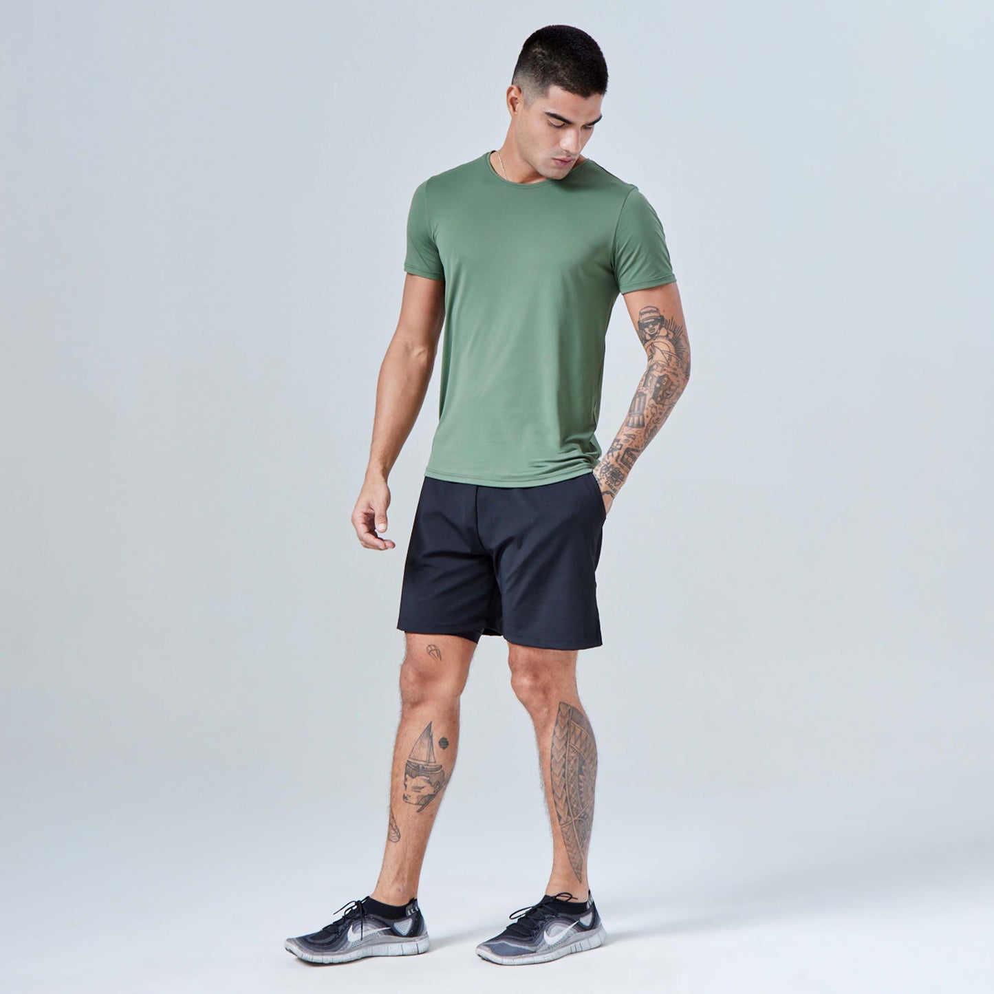 Tech T-Shirt UV Masculina - Verde Figo