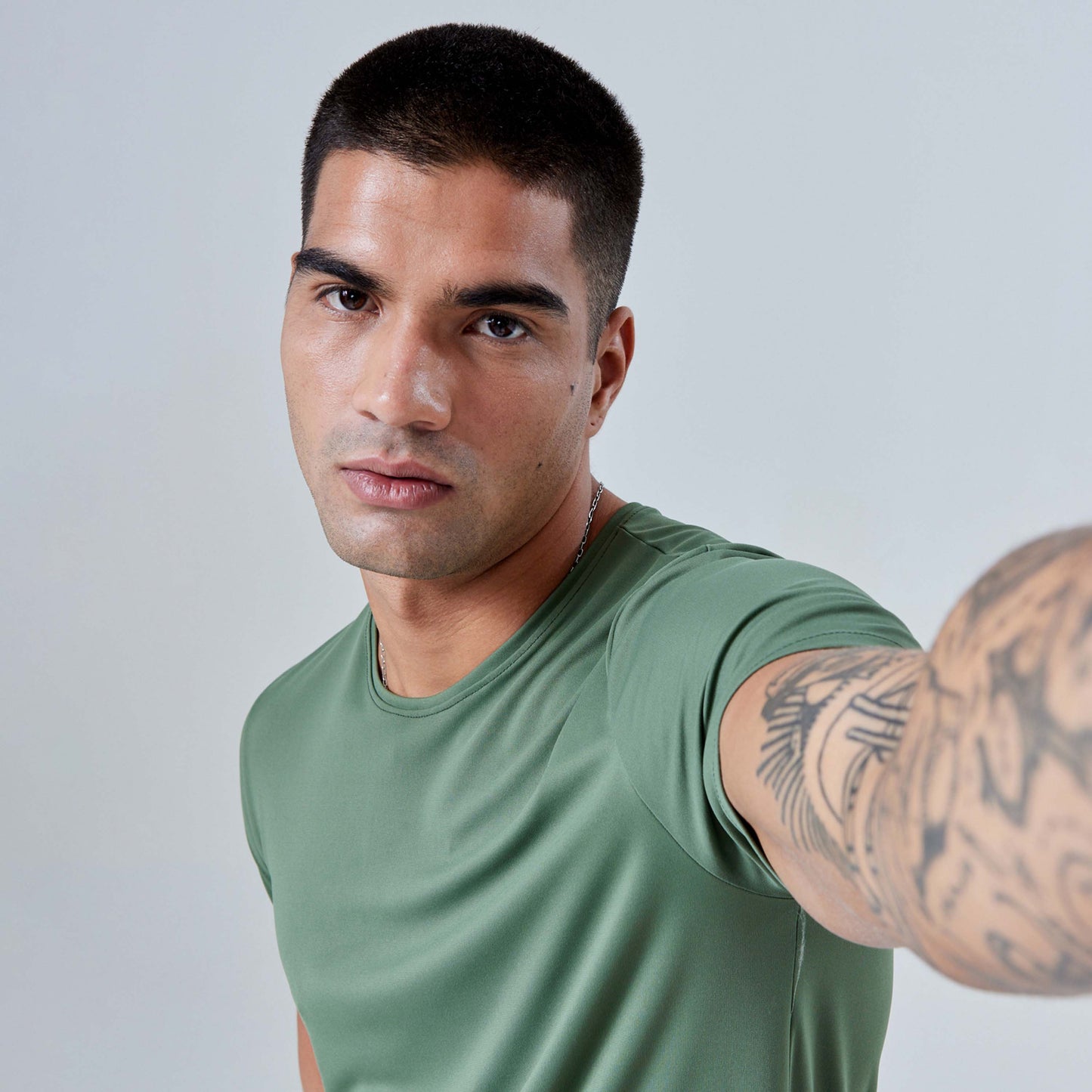 Tech T-Shirt UV Masculina - Verde Figo