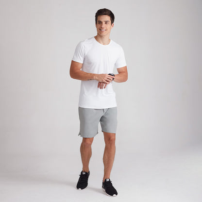 Bermuda Tech Masculina - Cinza Areia