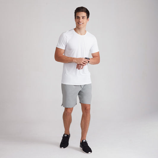 Bermuda Tech Masculina - Cinza Areia