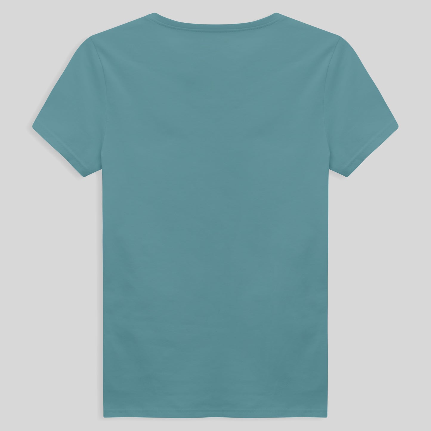 Camiseta Comfort Gola V Feminina - Azul Turquesa