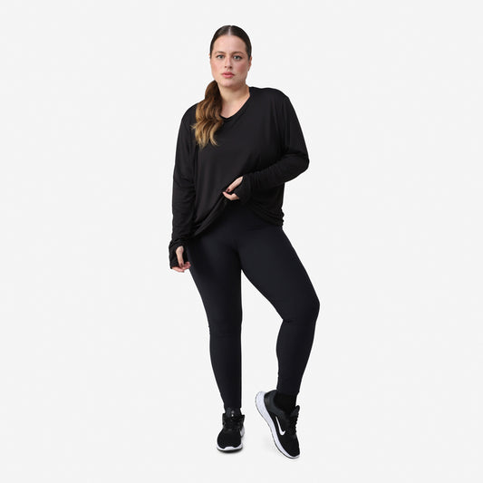 Camiseta Manga Longa New Life Tech UV - Preto