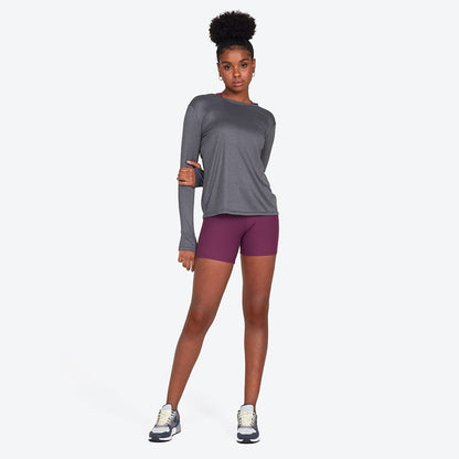 Camiseta Manga Longa New Life Tech UV - Mescla Escuro