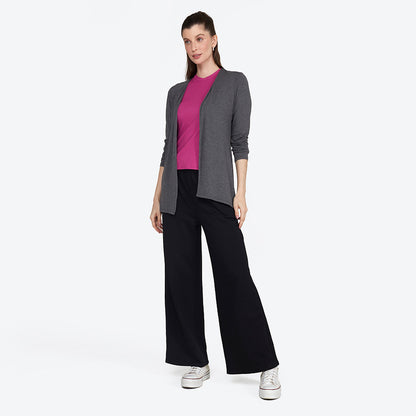 Cardigan Feminino - Mescla Escuro