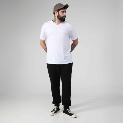 Tech T-Shirt Impermeável Gola V Plus Masculina - Branco